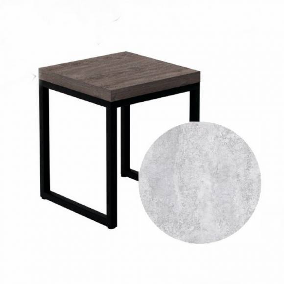 Табурет 380х380х450 П-образный Бетон Светлый Табурет 380х380х450 П-образный Бетон Светлый