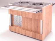 Диспенсер для тарелок Refettorio (шведский стол островной) RD40A нерж. столешница Диспенсер для тарелок Refettorio (шведский стол островной) RD40A нерж. столешница