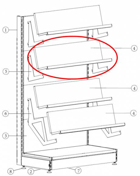 Полка книжная 1000 МХМ Купец 745533.002-01 Полка книжная 1000 МХМ Купец 745533.002-01