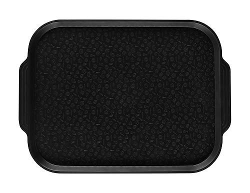 Поднос прямоугольный 45х35,5см черный с ручками 1730 13724  SB-101 мки024/10/