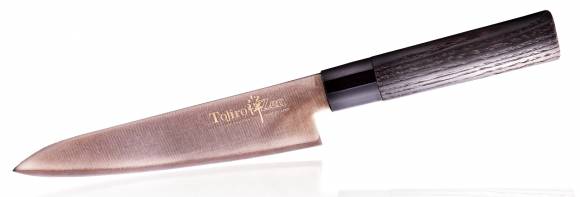 Нож Шеф Tojiro ZEN Black 180мм сталь VG-10 3 слоя, рукоять дерево FD-1563