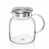 Кувшин 1 л. с крышкой + сетка нерж Термостекло Wilmax 888213 Кувшин 1 л. с крышкой + сетка нерж Термостекло Wilmax 888213