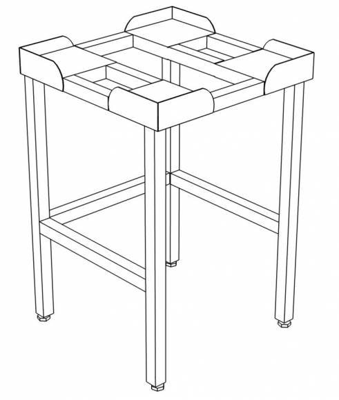 П Подставка  без полки и направляющих 800*800*850