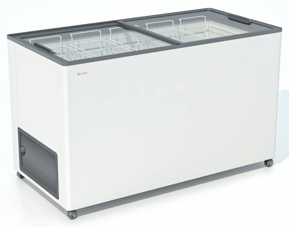 Ларь морозильный Frostor F 400 С серый с прямым стеклом Ларь морозильный Frostor F 400 С серый с прямым стеклом