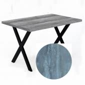 Стол прямой 1200х800х750 Х-образный Бетон Пайн