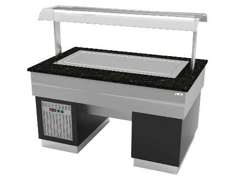 Прилавок с охлажд. нерж. поверхностью Stone Island Gastrolux ПО-2010/ПН/SI для 5хGN1/1 Прилавок с охлажд. нерж. поверхностью Stone Island Gastrolux ПО-2010/ПН/SI для 5хGN1/1