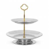 Этажерка 2-х ярусная 260 мм нержавеющая сталь [RGS-PC107-Y2] кт2898