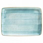 Тарелка прямоугольная 23х16см фарфор Moove Aura Aqua Bonna AAQMOV26DT b