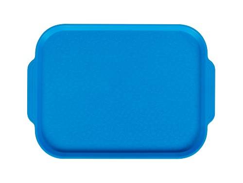 Поднос прямоугольный 45х35,5см голубой с ручками (ПО5464) 1730 2517-3  мки042/10/