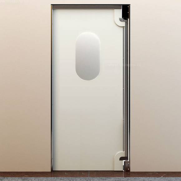 Маятниковая дверь одностворчатая (общего назначения)МДО(ОН)-1000.2200-40-Пр-(RAL9003/RAL9003