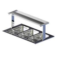 Полка настольная Gastrolux ПН-143/С стеклянная прямая Полка настольная Gastrolux ПН-143/С стеклянная прямая