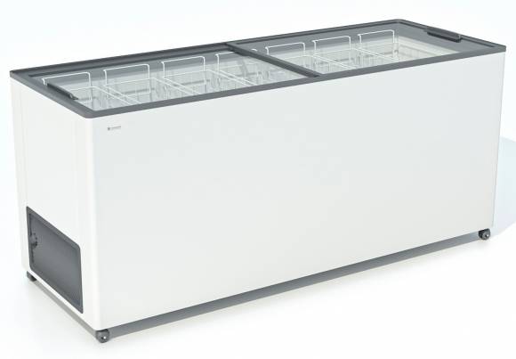 Ларь морозильный Frostor F 600 С серый с прямым стеклом Ларь морозильный Frostor F 600 С серый с прямым стеклом