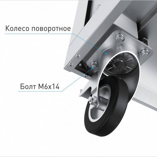 Комплект колес для линии раздачи "HOT-LINE"