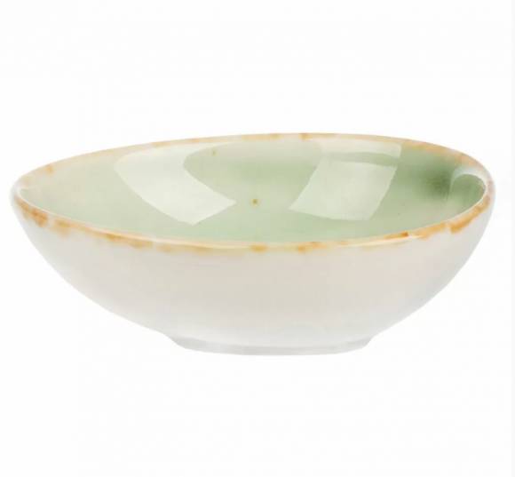 Соусник 50мл L=87 B=75 мм фарфор Organica Green P.L. /6/