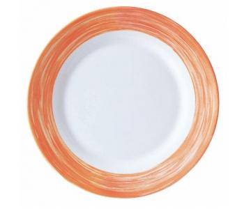 Тарелка d=235 мм оранжевый край Браш 49120 37294 /6/ Тарелка d=235 мм оранжевый край Браш 49120 37294 /6/