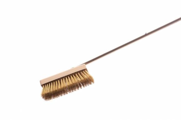 Щетка для печи 20х66мм медная щетина, ручка нерж. 1500мм Gimetal ACF-SP.