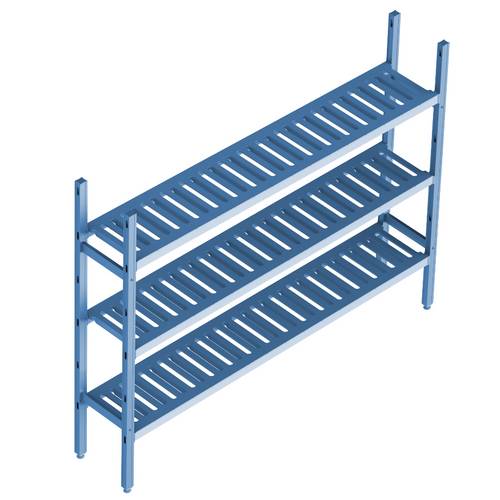Cтеллажная система Polair LOAD.ME poly 3 яруса 1500x500x1600 16AL.3PP50.15B