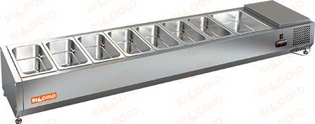 Витрина холод. настольная открытая Hicold VRTO 1835 для стола PZ3 вместимость 8хGN1/3+1/2 Витрина холод. настольная открытая Hicold VRTO 1835 для стола PZ3 вместимость 8хGN1/3+1/2