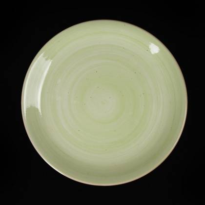 Тарелка мелкая 255мм  Corone Nature зеленая /12/