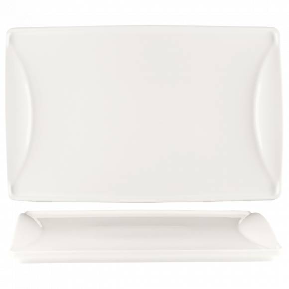 Тарелка прямоугольная 34х24см фарфор Layer White Bonna /6/ LYR 42 DT