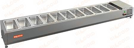 Витрина холод. настольная открытая Hicold VRTO 1970 для стола PZE3 вместимость 9х1/3 Витрина холод. настольная открытая Hicold VRTO 1970 для стола PZE3 вместимость 9х1/3