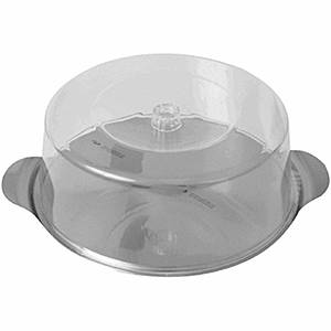 Тортовница с крышкой 300мм APS H=11см нерж., пластик матовый 65 03080509