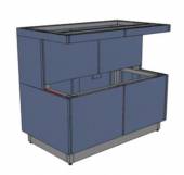 МОНТ 900х800х860 серия RD1 Каркас с обшивкой ЛДСП, полка для тарелок МОНТ 900х800х860 серия RD1 Каркас с обшивкой ЛДСП, полка для тарелок