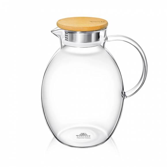 Кувшин 2,4 л. с крышкой + сетка нерж Термостекло Wilmax 888212