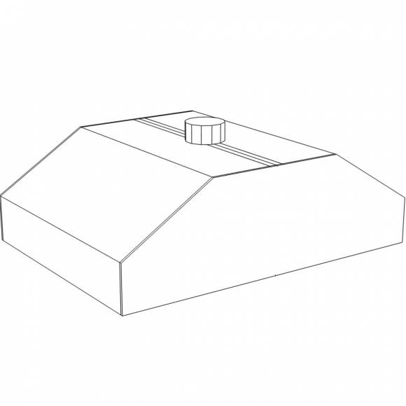 Зонт вытяжной островной купольный 1400*1000 Зонт вытяжной островной купольный 1400*1000
