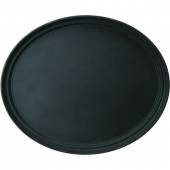 Поднос «Проотель» прорезиненный овальный пластик ,L=68,5,B=56см черный 2700ct/sp/black