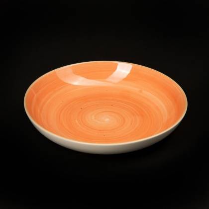 Тарелка глубокая без борта 700мл 255мм  Corone Nature коралловая /24/