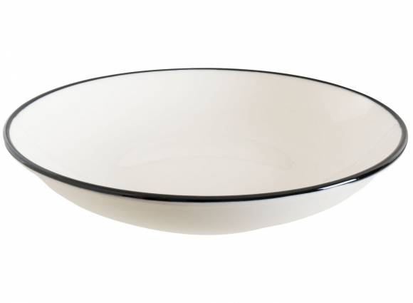 Салатник 220 мл 130 мм h=38 мм Линеа Черный, форма Гурмэ Bonna LNEBLGRM13CK