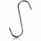 Крюк для мяса в форме S 20см, нерж.сталь с односторонней заточкой Крюк для мяса в форме S 20см, нерж.сталь с односторонней заточкой