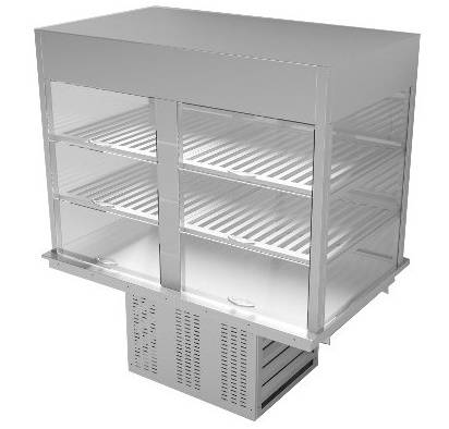 Витрина встраиваемая для cамообслуживания Gastrolux ВCН-117/GN/О с охлаждаемой ванной Витрина встраиваемая для cамообслуживания Gastrolux ВCН-117/GN/О с охлаждаемой ванной