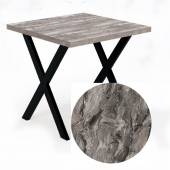 Стол прямой 800х800х750 Х-образный Рашчер