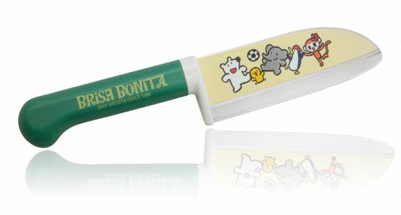 Нож поварской Tojiro Brisa Bonita 115мм сталь Sus420J2, рукоять пластик зеленый BB-4