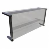 Настольная полка 1-уровневая Gastrolux ПН-113/Г стеклянная, Г-образная Настольная полка 1-уровневая Gastrolux ПН-113/Г стеклянная, Г-образная