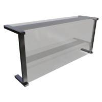 Настольная полка 1-уровневая Gastrolux ПН-113/Г стеклянная, Г-образная Настольная полка 1-уровневая Gastrolux ПН-113/Г стеклянная, Г-образная