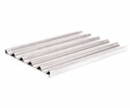 Противень 600х400мм алюминиевый 5-и волновой для багетов Apach Противень 600х400мм алюминиевый 5-и волновой для багетов Apach