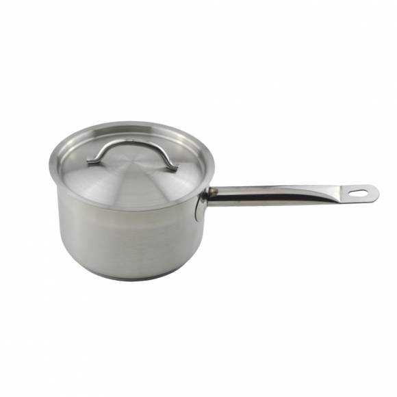 Сотейник 2,0 л. нерж. d=17,5 см. h=10,5 см. с крышк. тройное дно (индукция) MGsteel 72323