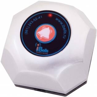 iBells-301 кнопка вызова цвет черный, белый, серебро, дерево