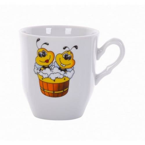Кружка 250 мл фаянс Пчелы 9258 /24/