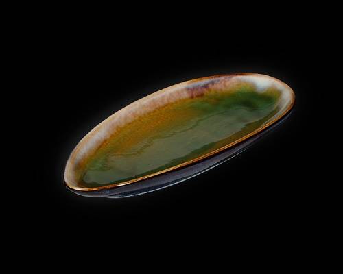 Блюдо овальное 310х135мм Corone Verde синий+зеленый HL497090 фк0720