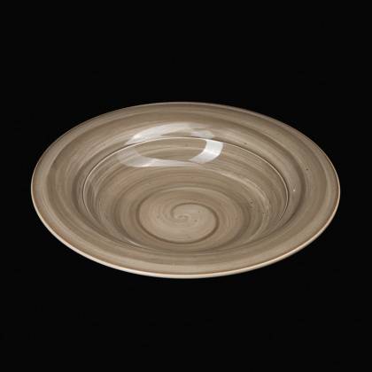 Тарелка для пасты 600мл 272мм  Corone Nature серо-коричневая /16/