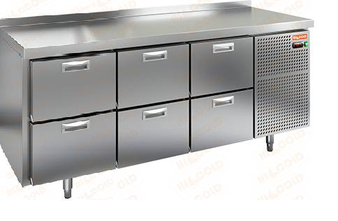 Стол холодильный Hicold SN222/TN 6 ящиков Стол холодильный Hicold SN222/TN 6 ящиков