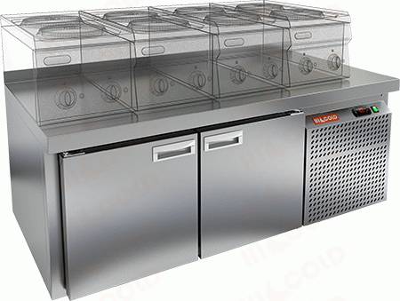 Стол холодильный HICOLD GN11/TN LT SH 2 двери Стол холодильный HICOLD GN11/TN LT SH 2 двери