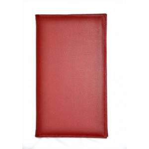 Папка для счетов 22х11см 2-х стор. кож.зам. бордо 427  36048