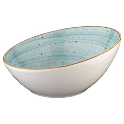 Салатник наклонный 22см 750мл фарфор Vanta Aura Aqua Bonna /6/ AAQ VNT 22 KS