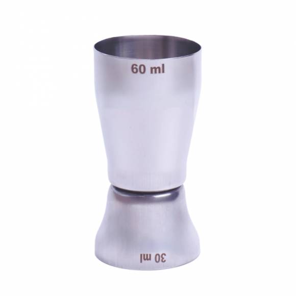 Джиггер нерж. 30/60 мл. d=43/43 мм. h=88 мм. MGsteel Джиггер нерж. 30/60 мл. d=43/43 мм. h=88 мм. MGsteel