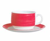 Блюдце d=140 мм вишневый край Браш H2786 40595 /6/